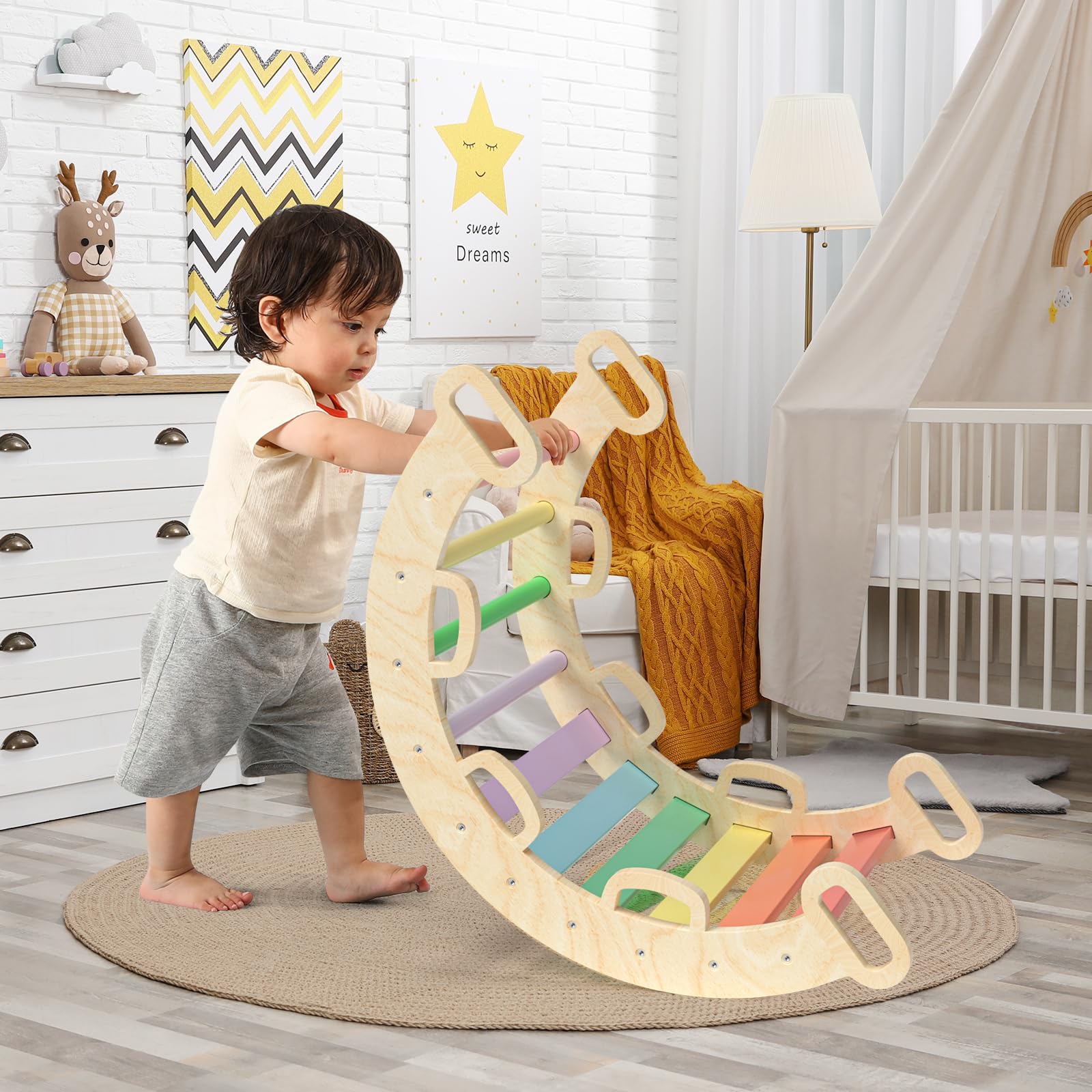 Arco de escalera Pikler Aurora- BlueWood® 2024 *Arcoíris